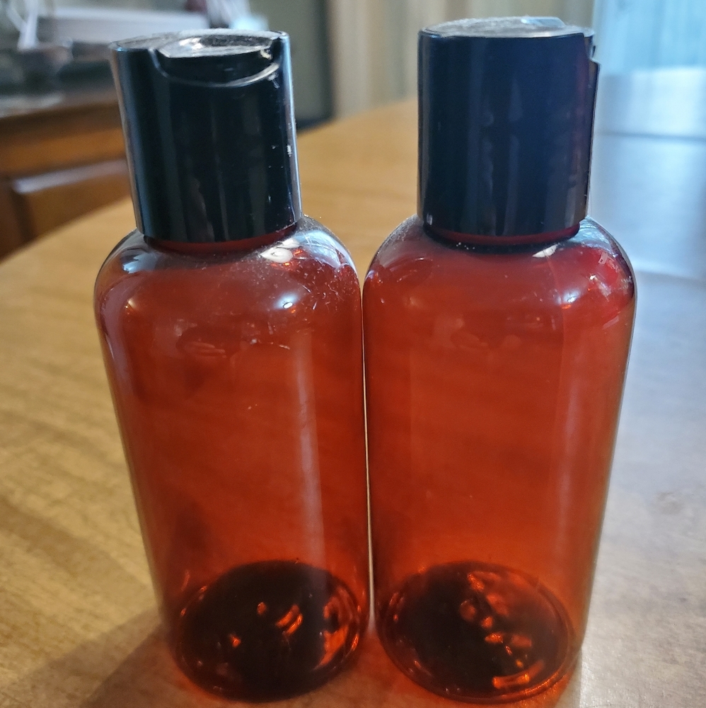 4oz amber plastic squeeze bottles